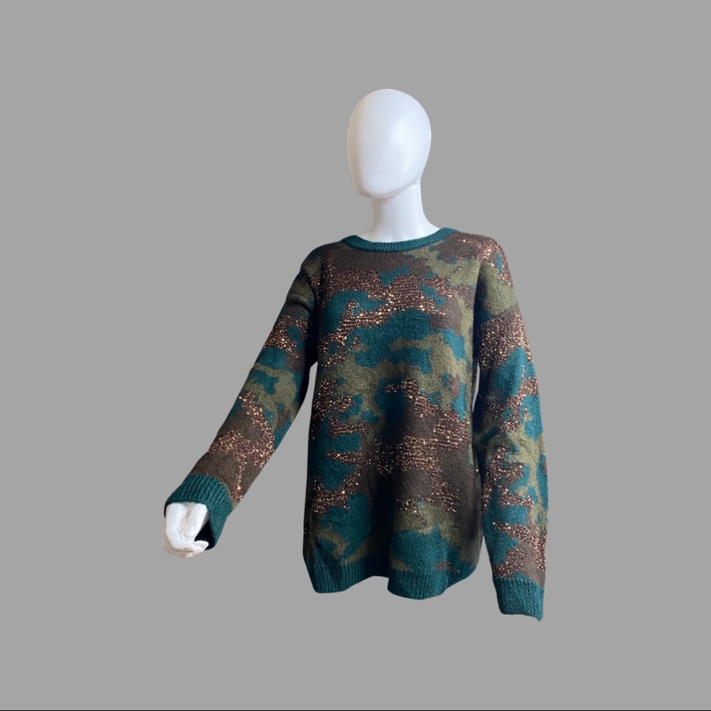 GUESS CAMOUFLAGE SWEATER
